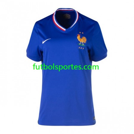 Camiseta Francia Mujer Primera Equipación Euro 2024